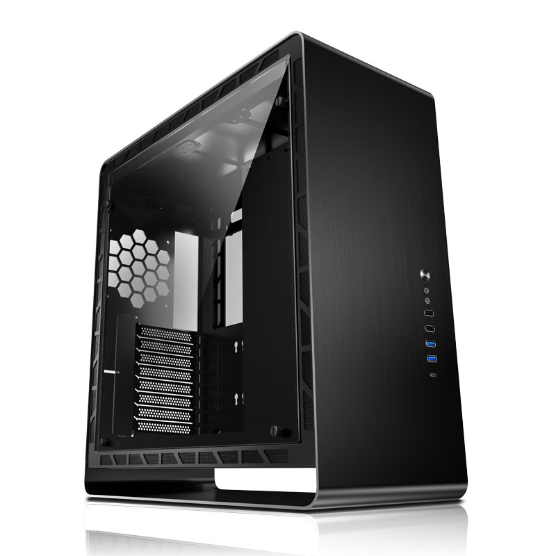 Boîtier PC Jonsbo UMX6 TG Black - MT/Sans Alim/E-ATX