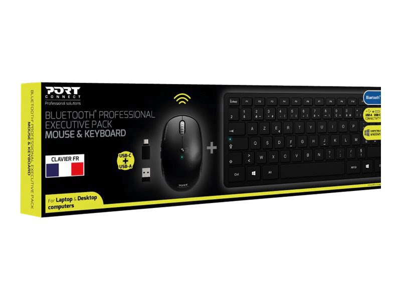 Port PACK SOURIS & CLAVIER Office Pro Bluetooth-Seconde Vie-Très Bon Etat - Pack Clavier/Souris - 0