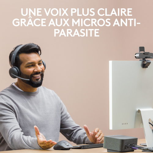 Logitech Zone Wireless 2 Stereo Gris - Micro-casque - Cybertek.fr - 3