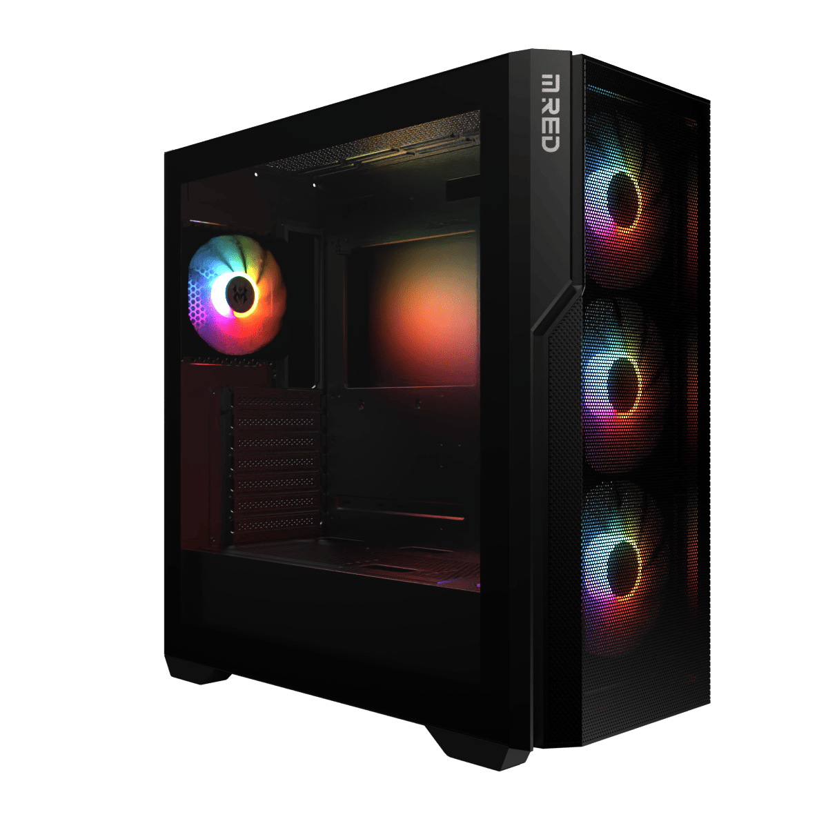 Boîtier PC M.RED Raven Black - MT/SansAlim/M-ATX  Cybertek