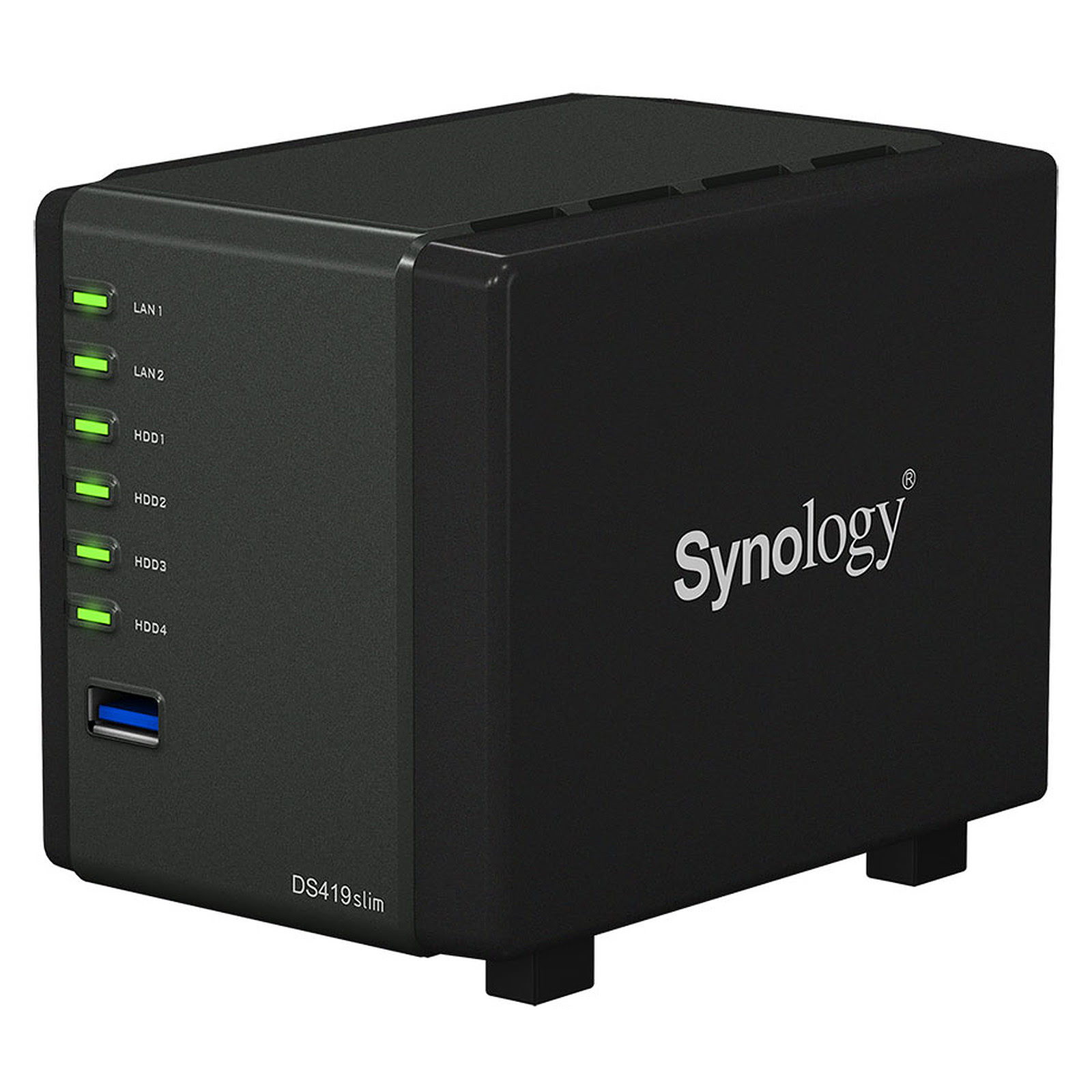 Synology DS419Slim - 4 HDD 2.5" - Serveur NAS Synology - 0