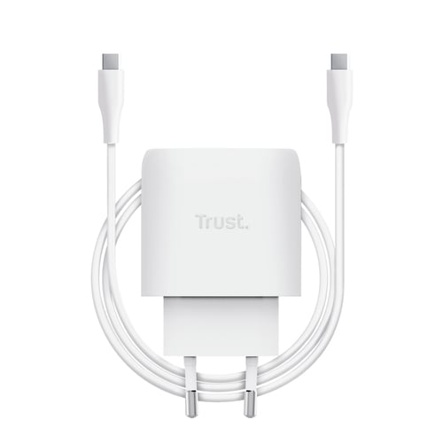 Trust Maxo chargeur 45W USB-C + Câble USB-C - 2m - Blanc (25522) - Achat / Vente Chargeur sur Cybertek.fr - 5