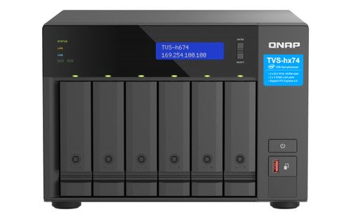 Qnap TVS-H674-I5-32G - 6 HDD/i5-12400/32Go - Serveur NAS Qnap - 1