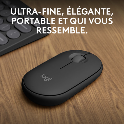 Logitech PEBBLE M350S Graphite - Souris PC Logitech - Cybertek.fr - 2