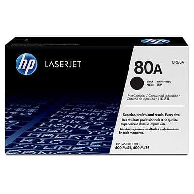 Toner Noir HP 80A - CF280A pour imprimante Laser HP - 0