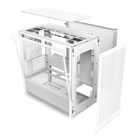 NZXT H3 Flow Blanc Blanc - Boîtier PC NZXT - Cybertek.fr - 1