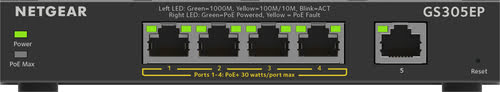 Switch Netgear 5 ports 10/100/1000 POE+ - GS305EP  - Cybertek.fr - 1