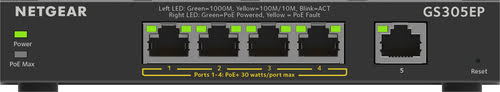 Switch Netgear 5 ports 10/100/1000 POE+ - GS305EP   - Cybertek.fr - 1