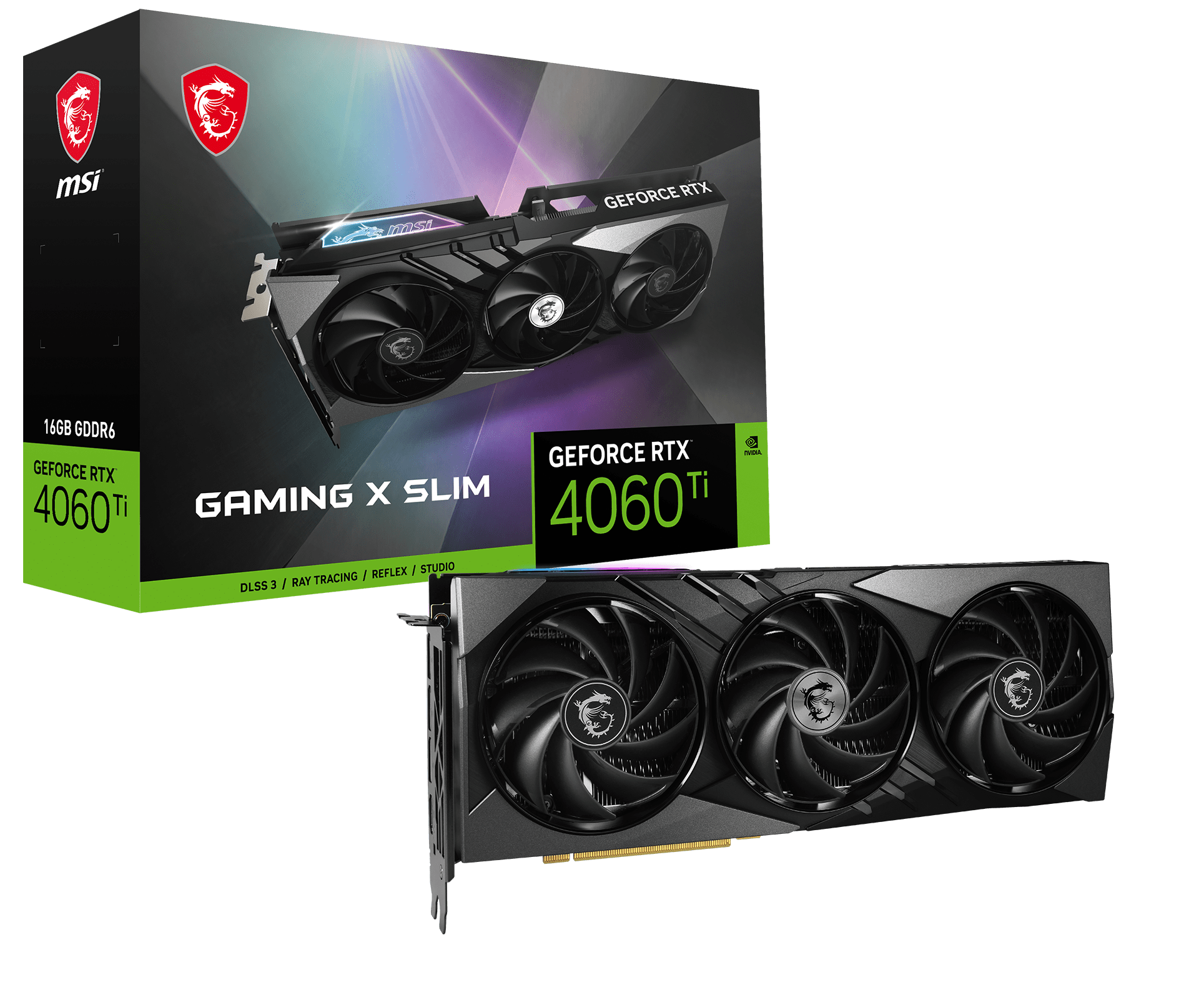 MSI GeForce RTX 4060 Ti GAMING X SLIM 16G  - Carte graphique MSI - 0