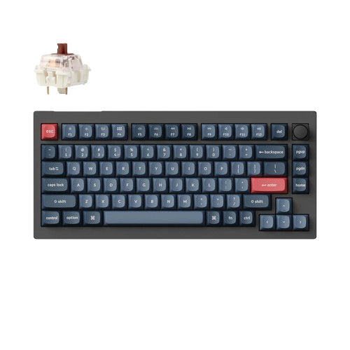 Keychron V1 Max QMK Knob RGB - Clavier PC Keychron - Cybertek.fr - 0