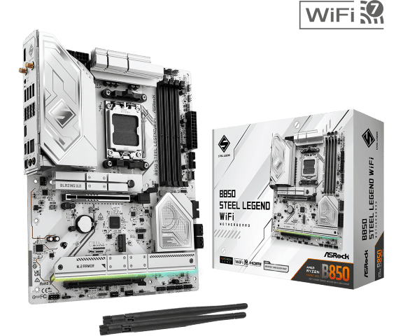 ASRock B850 STEEL LEGEND WIFI ATX  - Carte mère ASRock - 0