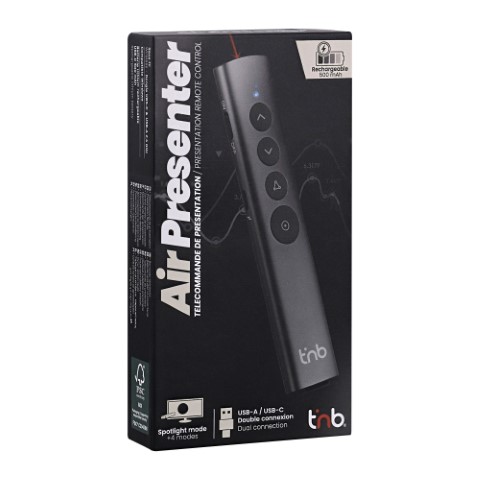 T'nB Télécommande de présentation spotlight (AIRPRESENTER) - Achat / Vente Vidéoconférence sur Cybertek.fr - 1