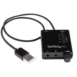 image produit StarTech USB avec Numérique SPDIF + Micro - ICUSBAUDIO2D Cybertek