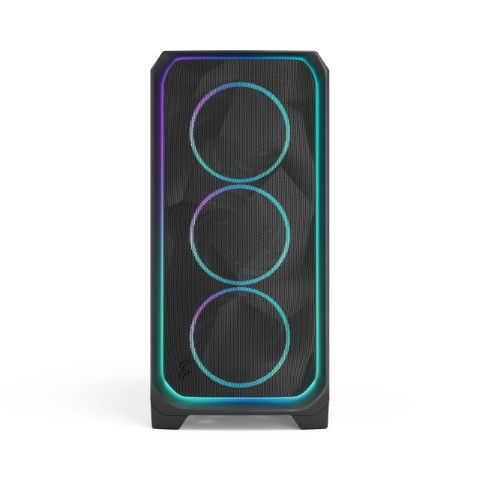Fractal Design Meshify 3XL Ambience P RGB Noir TG-MT/SsAlim/E-ATX Noir - Boîtier PC - 3