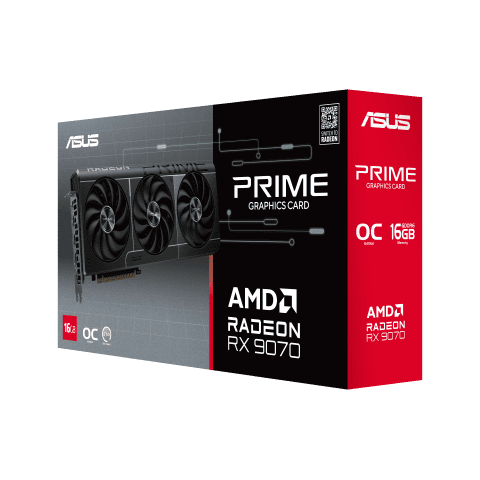 Asus Prime Radeon RX 9070 OC Edition 16GB GDDR6 - Carte graphique - 5