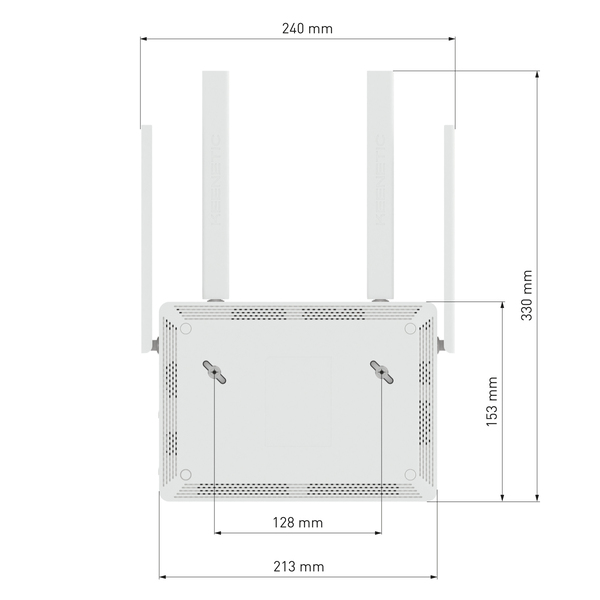 KEENETIC Sprinter - 4 Ports/AX1800/Mesh/Wi-Fi 6 - Routeur - 7