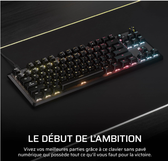 Corsair K70 Core TKL - Clavier PC Corsair - Cybertek.fr - 1