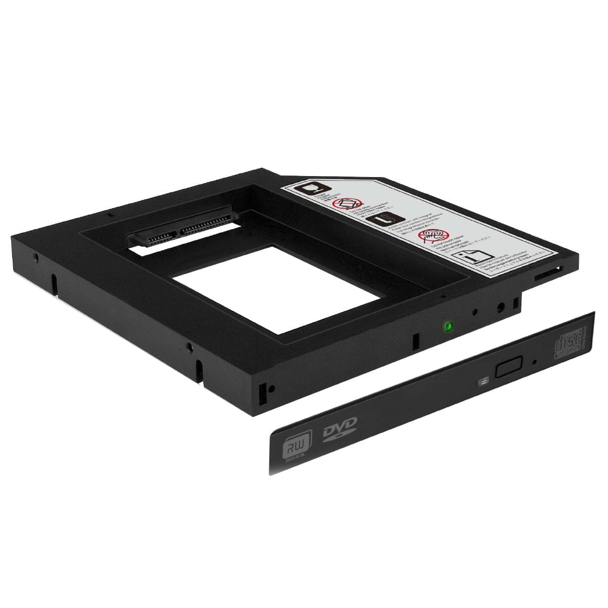 Adaptateur DD/SSD 2.5 emplacement graveur -IB-AC642 - Icy Box - 0