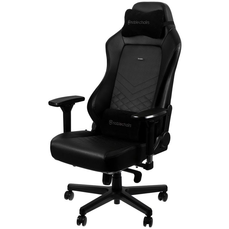 NobleChairs HERO Cuir véritable Noir - Siège PC Gamer - 3