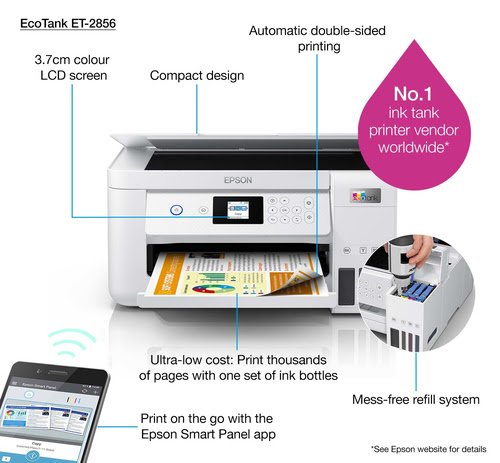 Imprimante multifonction Epson EcoTank ET-2856 - Cybertek.fr - 27