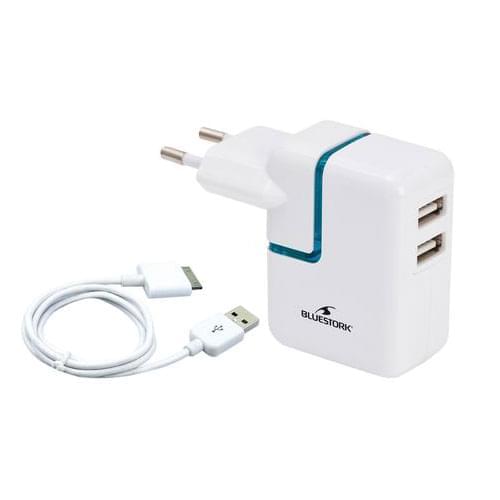 Chargeur secteur universel 2xUSB - 2000mA - Accessoire tablette - 0