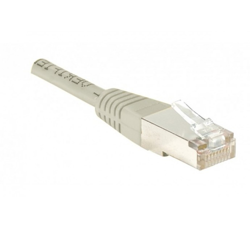 Cable RJ45 cat 5e F/UTP gris - 0,15 m - Connectique réseau - 3