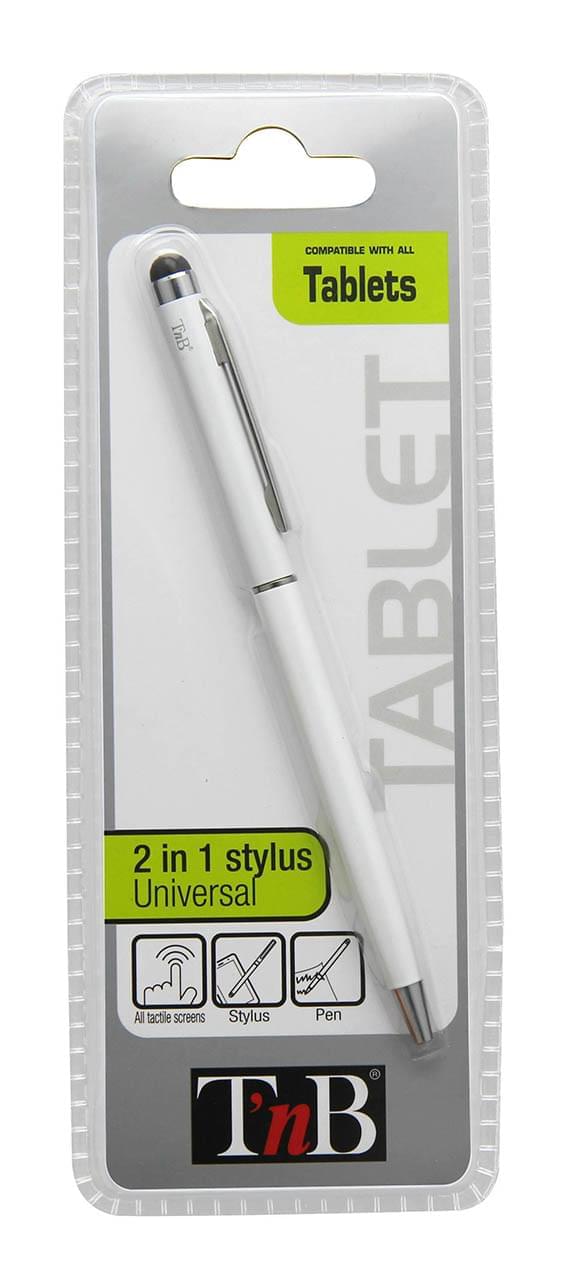 Stylet Blanc + Stylo encre noire - Accessoire tablette T'nB - 0