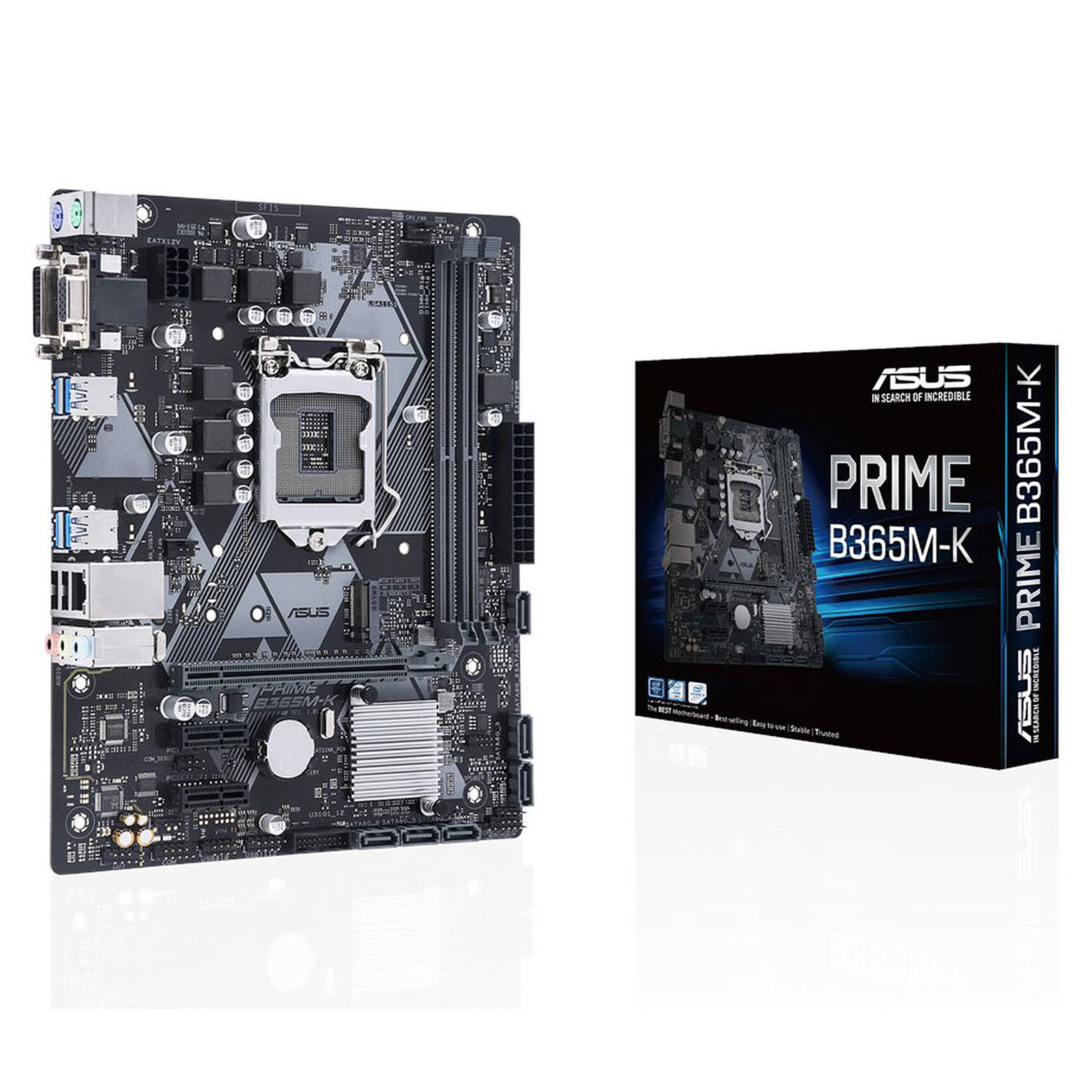 Asus PRIME B365M-K Micro-ATX  - Carte mère Asus - Cybertek.fr - 0