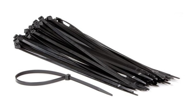 Réseau divers Cybertek Serre cable Noir 2.5mmx200mm - sachet de 100 pcs