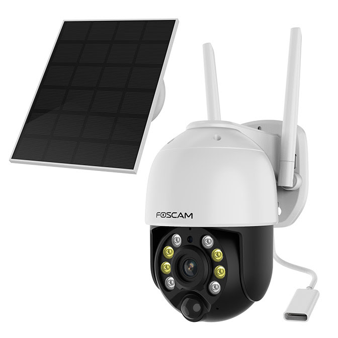 Foscam B4 WiFi Solar Battery Camera - 4MP/Pan/Tilt (B4) - Achat / Vente Caméra réseau sur Cybertek.fr - 3
