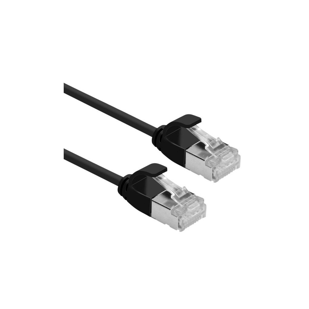 RJ45 Cat6A U/FTP - 0,5m Noir  - Connectique réseau - Cybertek.fr - 0