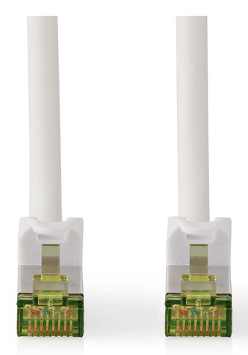 Câble RJ45 CAT7 S/FTP mâle/mâle - 0.50m - Blanc - 1
