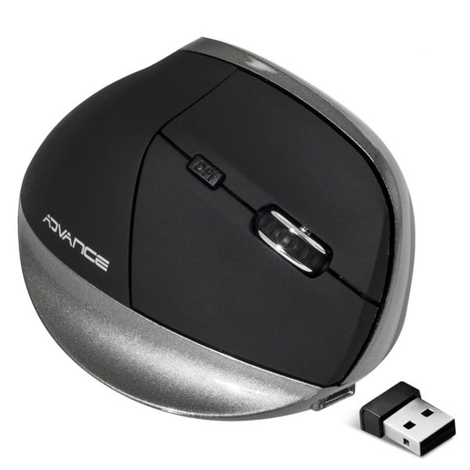 Advance Vertical Plus Black (sans fil ergonomique) - Souris PC - 2