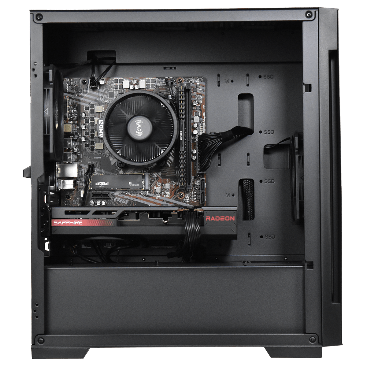 Cybertek 01_BlackCyber - R5-5500/RX7600/16Go/500Go (PCG-10602244) - Achat / Vente Bons plans PC sur Cybertek.fr - 1