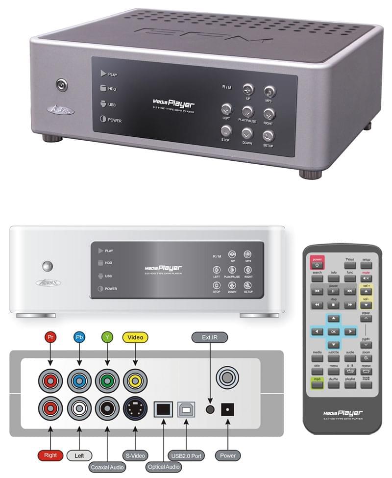 Net Media Player 101 (sans DD / 3.5 " IDE) - Cybertek.fr - 0