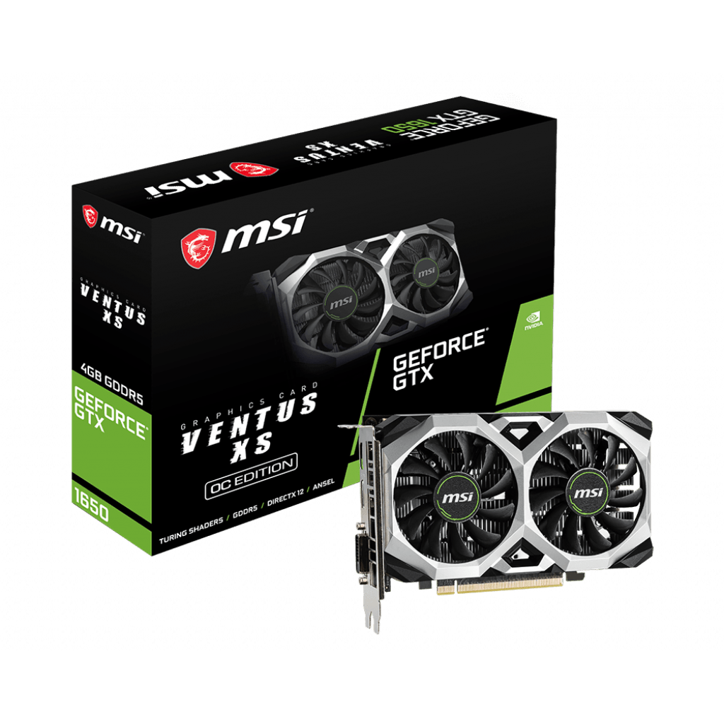 MSI GTX 1650 VENTUS XS 4G  - Carte graphique MSI - Cybertek.fr - 0