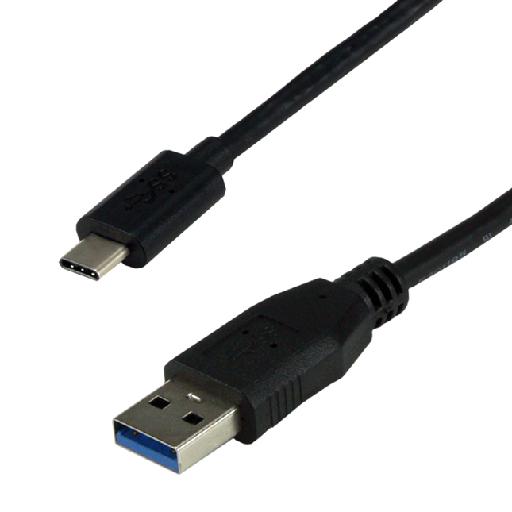 Câble USB 3.0 Type A Male - Type C Male - 1m - Connectique PC - 0