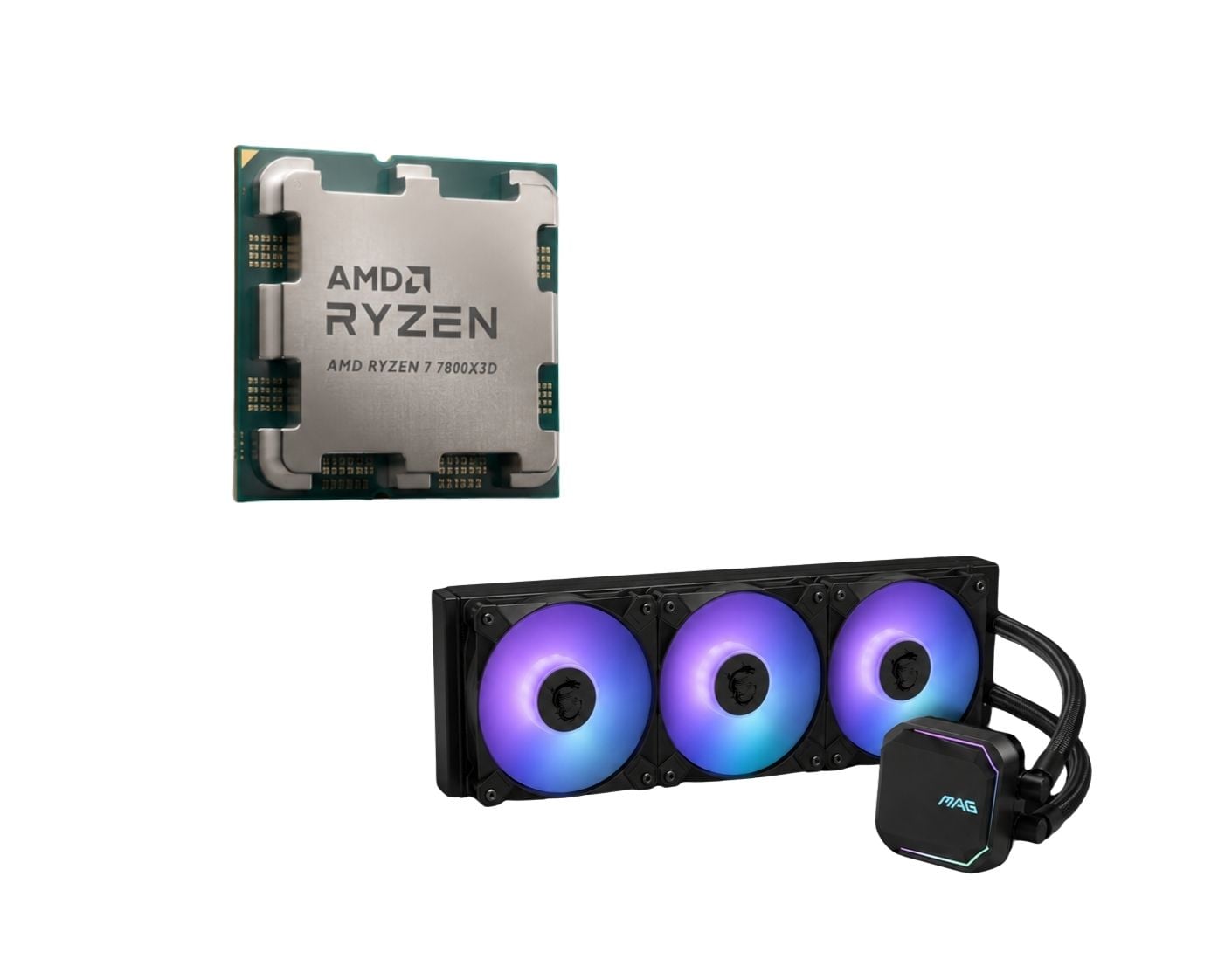 Ryzen 7 7800X3D + MAG Coreliquid A13 360 Noir - Cybertek.fr - 0