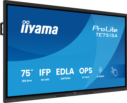 Iiyama 75 pouces  TE7515A-B1AG - Ecran PC Iiyama - Cybertek.fr - 1