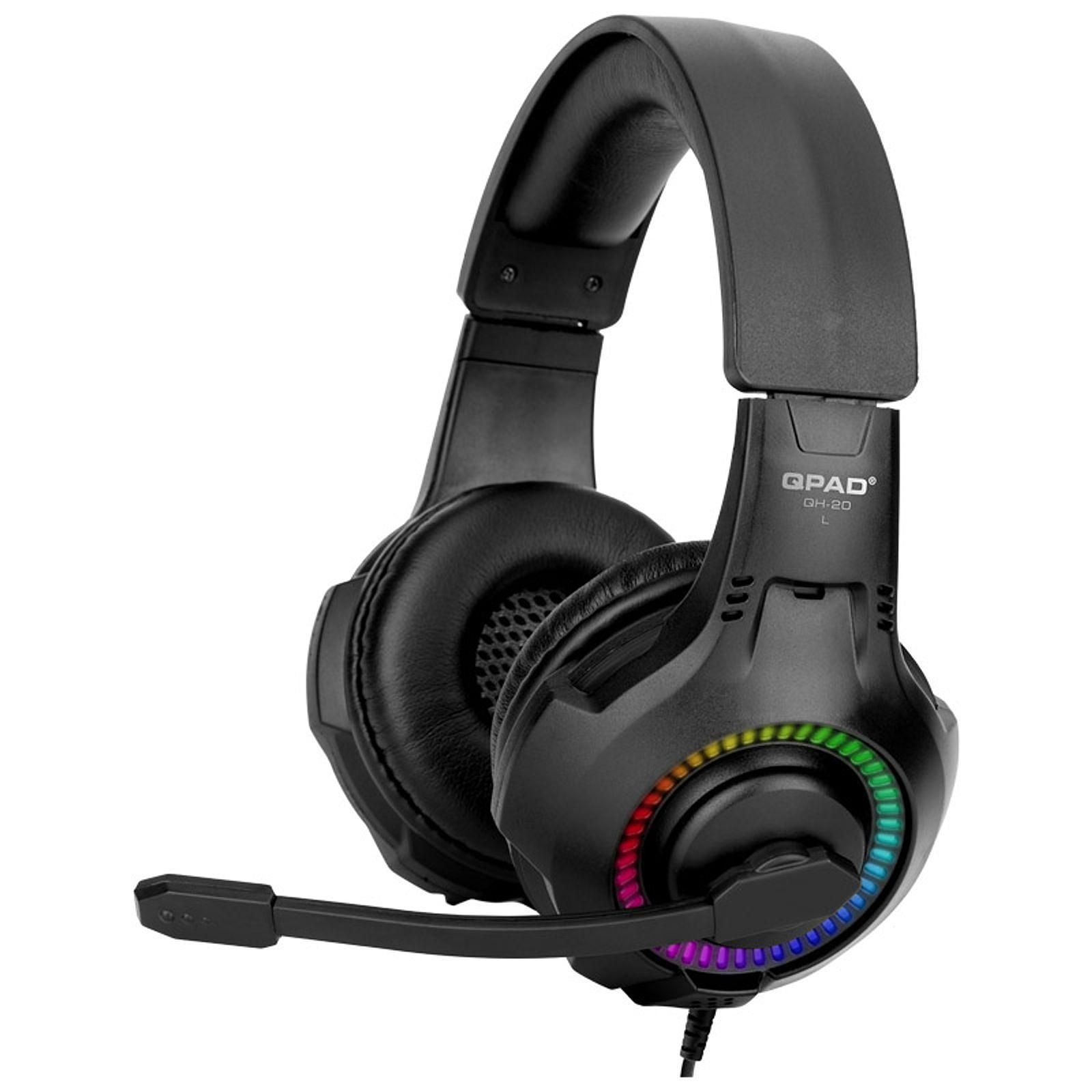 QPAD QH-20 Stereo Noir - Micro-casque - Cybertek.fr - 0