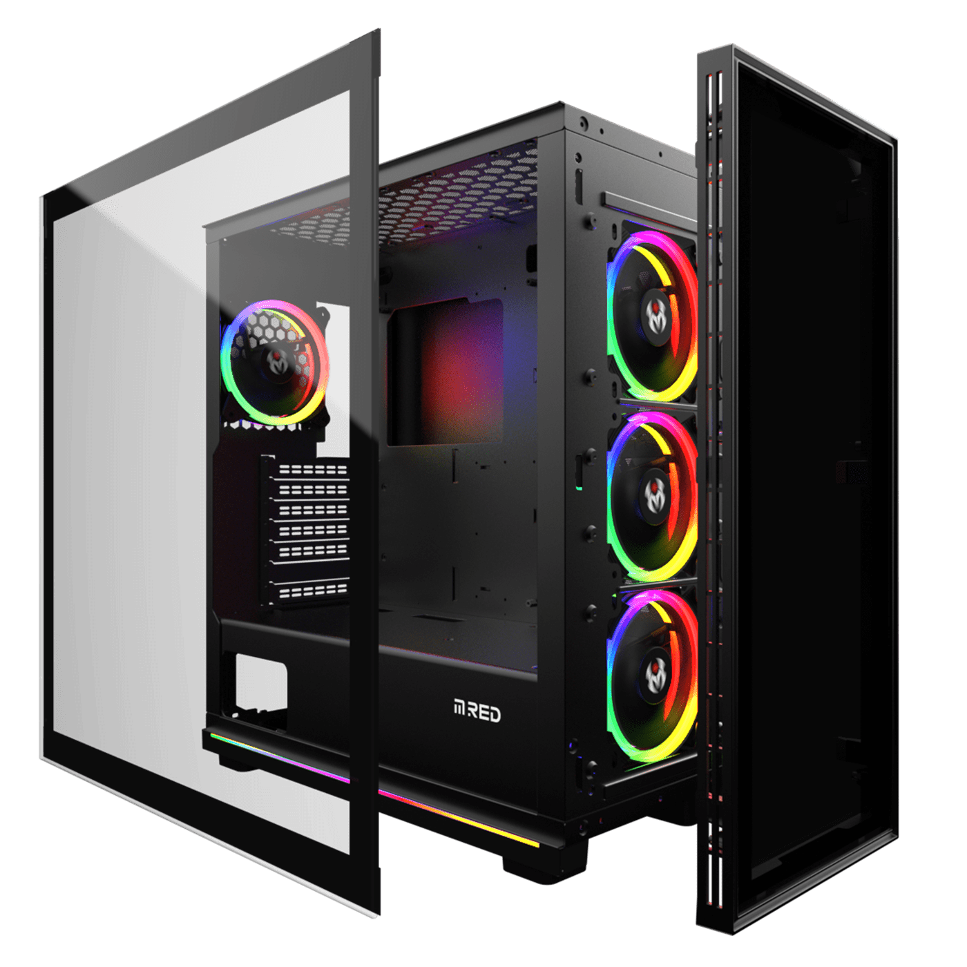 M.RED ARGB Noir - Boîtier PC M.RED - Cybertek.fr - 1