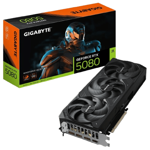 Carte graphique Gigabyte GeForce RTX 5080 WINDFORCE OC SFF 16G Cybertek