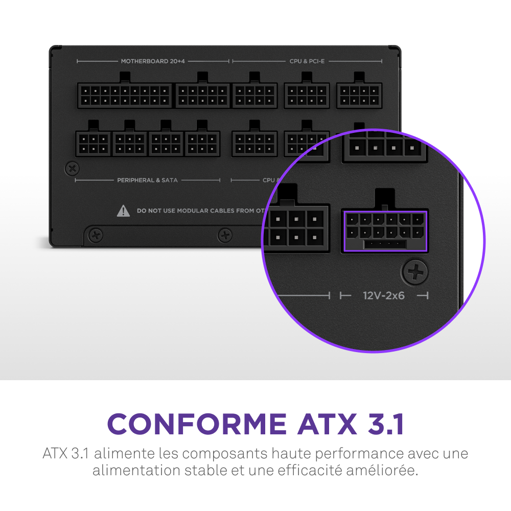 NZXT 80+ Gold (1000W) - Alimentation NZXT - Cybertek.fr - 7