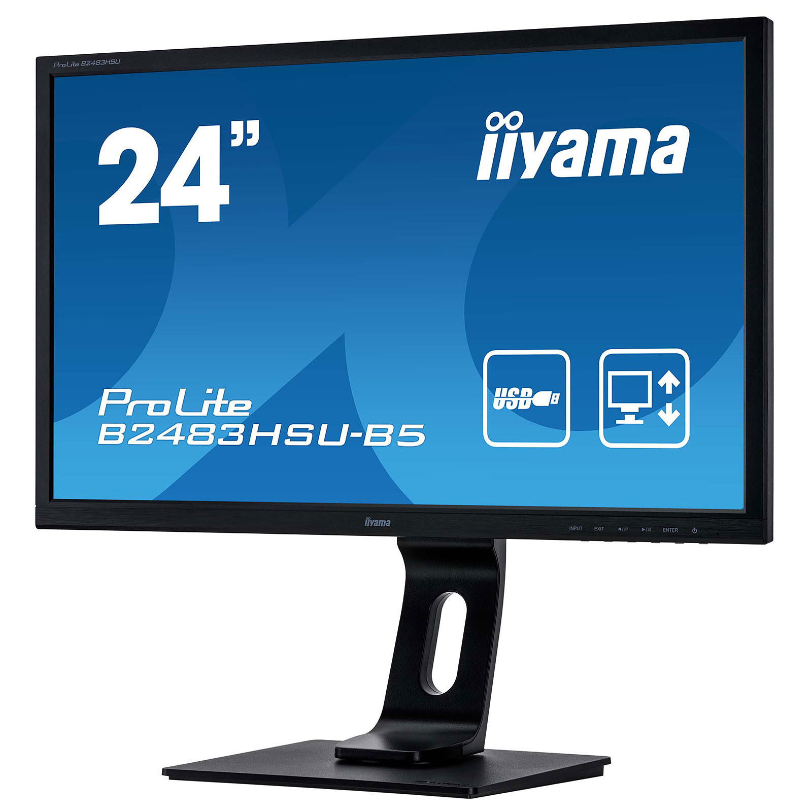 Iiyama 24 pouces  B2483HSU-B5 - Ecran PC Iiyama - Cybertek.fr - 3