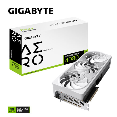 Gigabyte GeForce RTX 4080 16GB AERO OC - Carte graphique Gigabyte - 0