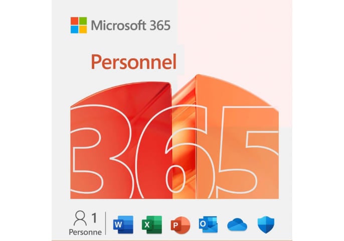 Microsoft 365 Personnel - 1 an/ 1 PC - Logiciel suite bureautique - 0