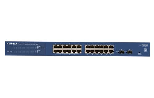 Switch Netgear 24 ports 10/100/1000 GS724T Rackable