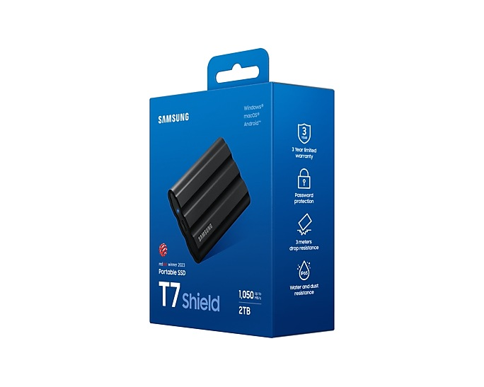 Samsung T7 SHIELD 2To Black (MU-PE2T0S/EU) - Achat / Vente Disque SSD externe sur Cybertek.fr - 10
