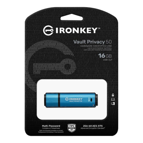 Kingston 16Go USB 3.2 Vault Privacy 50 - Clé USB Kingston - 2