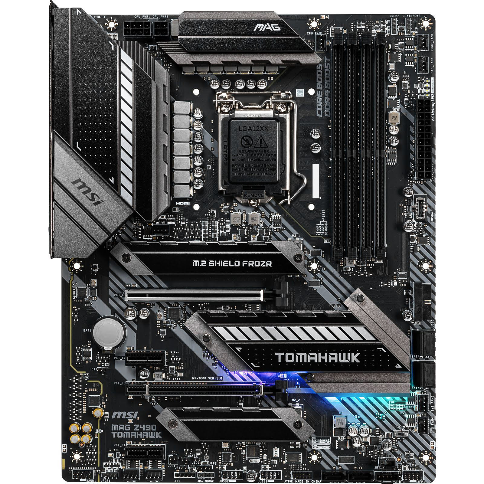MSI MAG Z490 TOMAHAWK ATX DDR4 - Carte mère MSI - Cybertek.fr